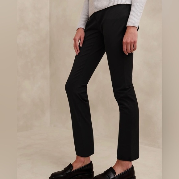 NWT! Banana Republic Black Curvy Sloan Slim Ankle Pant - Multiple 💜 - Picture 4 of 4